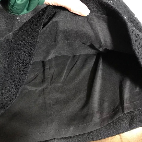 Ann Taylor LOFT Petites Wool Blend Skirt w/ Sequin - Picture 5 of 8